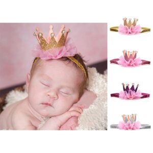Baby Crown Headband - Princess Baby Crown Headband Baby Girl Newborn Crown Tiara