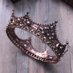 Male Crown - Royal Full Circle Male Crown Baroque Prom King Crown