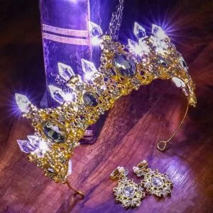 Light Up Crown - Crystal Light Up Crown Rhinestone Led Crown Light Up Tiara