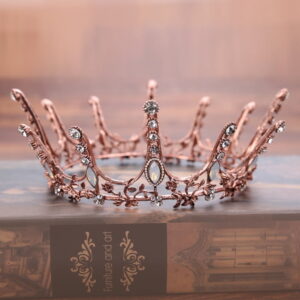 Renaissance Crown - Bridal Vintage Crown Renaissance Crown Round Baroque Crown
