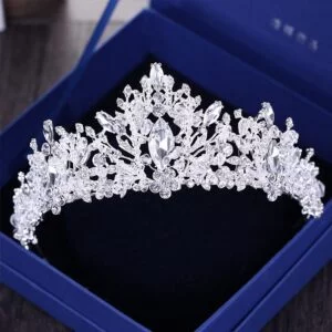 Crystal Tiara - Bridal Crystal Tiara Luxury Jewel Princess Crown Headpiece