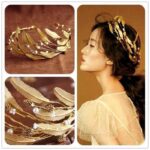 Goddess Crown - Goddess Crown Golden Leaf Crown Greek Headband Headpiece