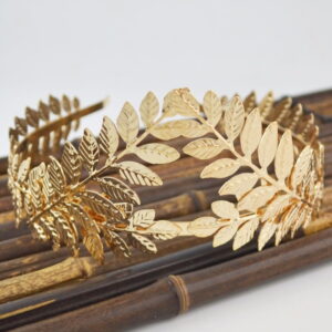 Greek Headband - Greek Headband Gold Leaf Headband Goddess Crown