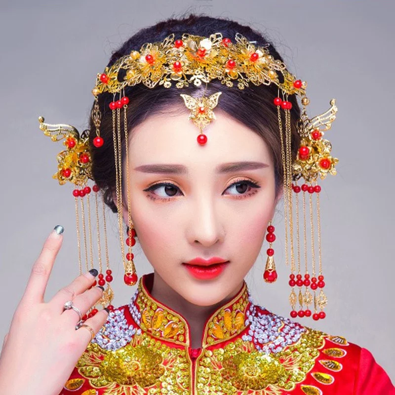 chinese wedding headdress